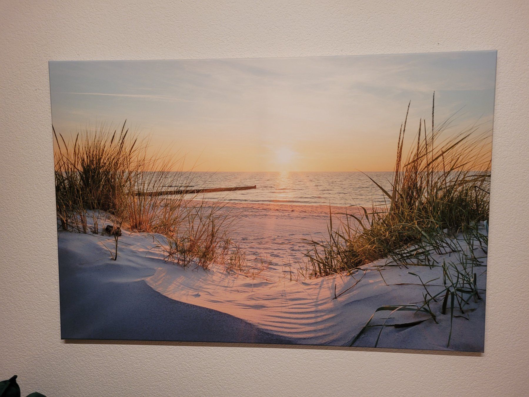 Foto & Immagini: Wandbild "Sonnenuntergang am Meer" – Usato da Aarberg venduto da belaija
