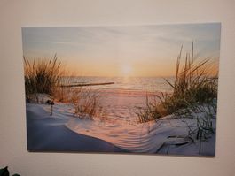 Wandbild "Sonnenuntergang am Meer"