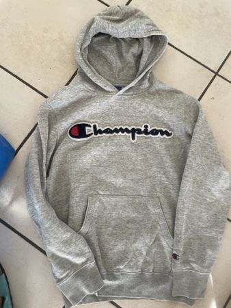 Champion Hoody grau Gr.150/155 guter Zustand