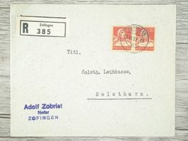 TR13 Enveloppe + Timbre Suisse 1933