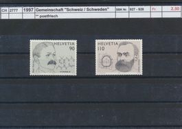 1997 Gemeinschaft, "Schweiz / Schweden", ** postfrisch