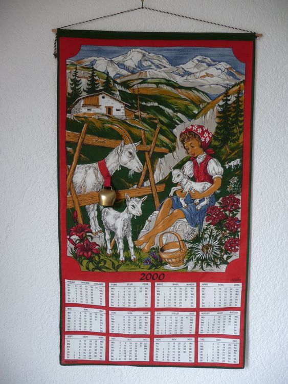 Vintage Heidi-Kalender - Vintage Heidi-calendrier  Kaufen auf Ricardo