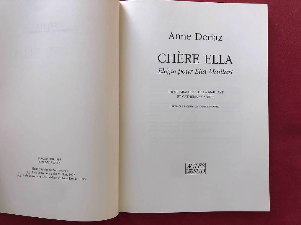 Libri: Chère Ella Maillart Anne Deriaz – Usato da Chernex venduto da Nouveaunom 3