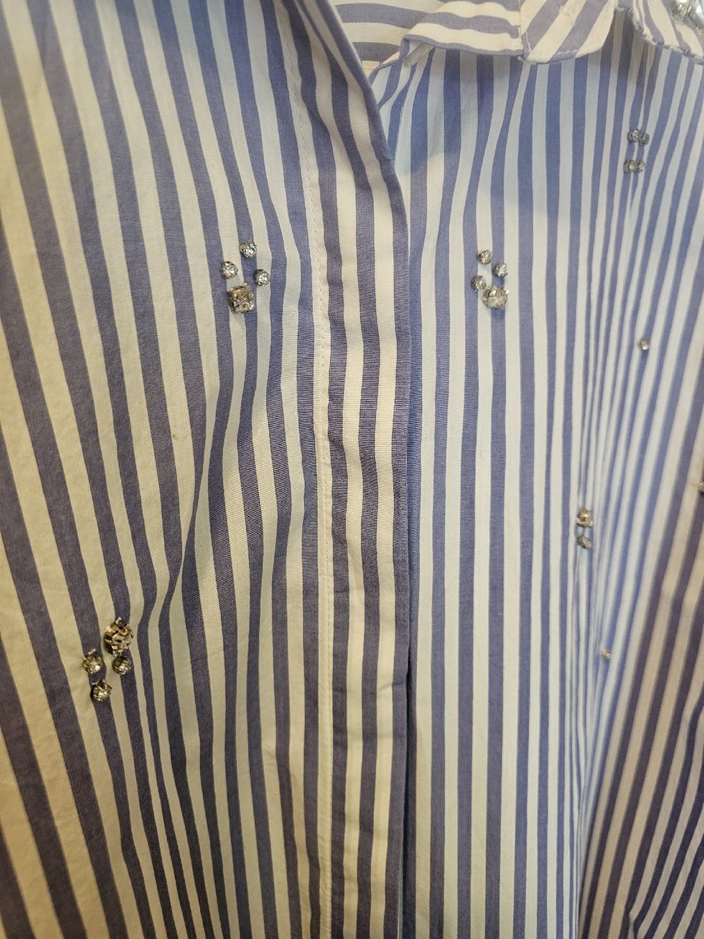 C&A Camicette: Gestreifte C&A Bluse mit Strass-Details, Grösse 44 – Usato da Bern venduto da Oscarella 6