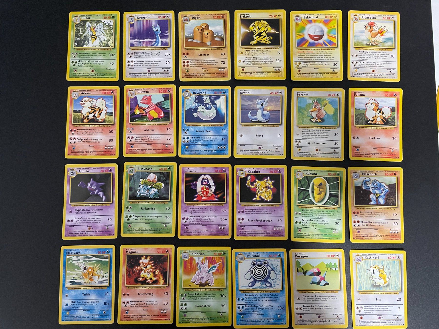 Pokémon Base Set Masterset ganz komplett 102/102 Karten (Gebraucht) in ...