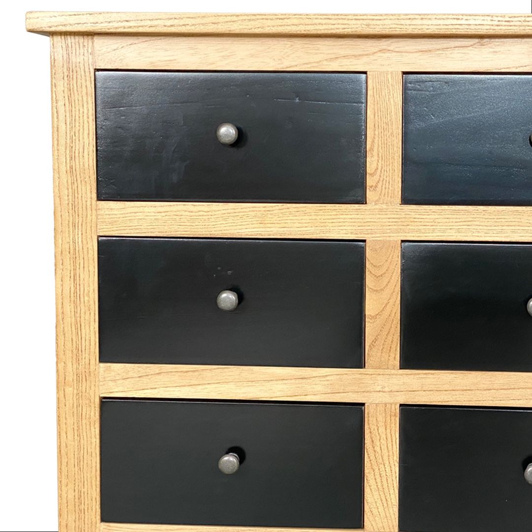 Kommoden: Moderne Massivholz-Kommode mit schwarzen Schubladen – Neu und originalverpackt aus Berikon von nimmo 4