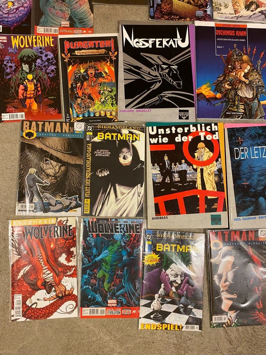 Fumetti: 44 Comics (Batman, tomb raider, purgatori, wolverine – Usato da St.Gallen venduto da Lorcanolium 3