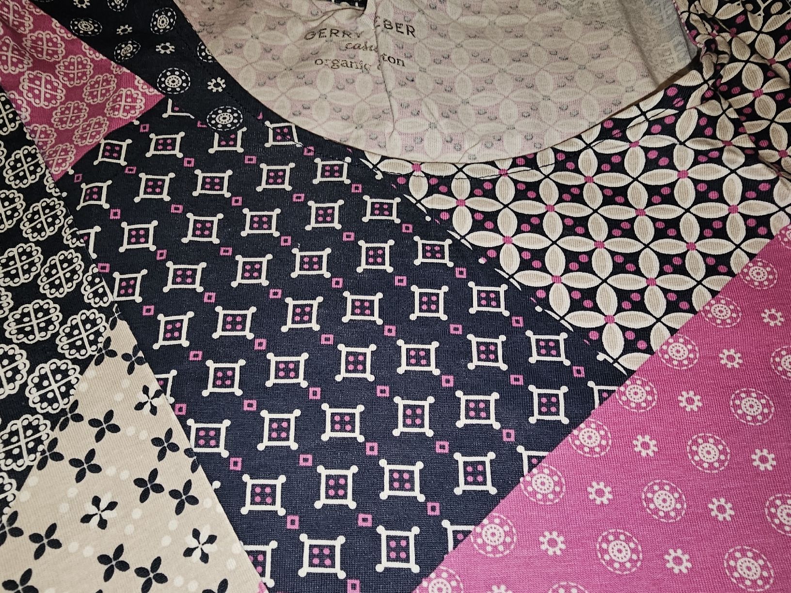 Gerry Weber Top: Langarm-Basic, pink-blau-beige, Gerry Weber, 46, NEU – Nuovo (secondo la descrizione) da Heiden venduto da Taronia 2