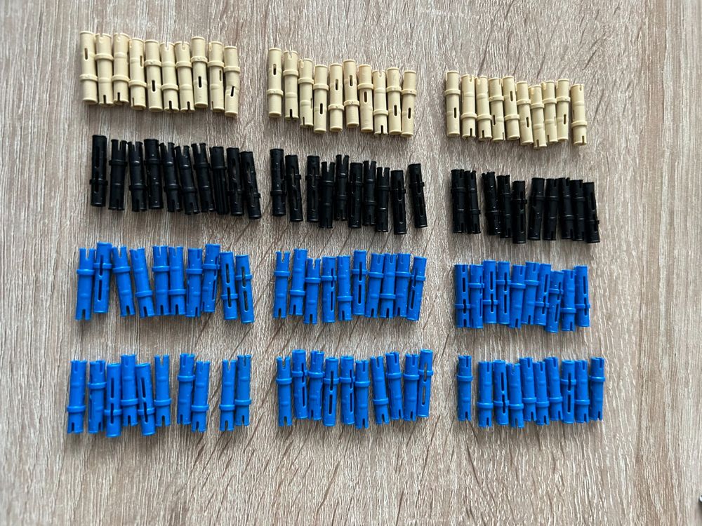 Technic Ersatzteile-Set – 120 Stück Lange Achsen Mit Stopper, Kompatibel Mit Gängigen Marken