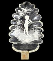 🎶 Zauberhafte Vintage-Glasscheibe mit Gravur – Rarität! ✨🪞