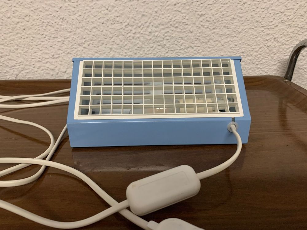 IKEA V204 blaue Nachttischlampe 80er Design Schweden Kaufen auf Ricardo