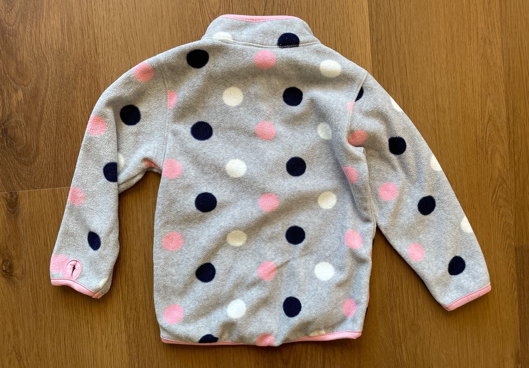 Giacche & Cappotti: Fleecejacke in grau-rosa, Grösse 92 – Usato da Gümligen venduto da soleil149 1