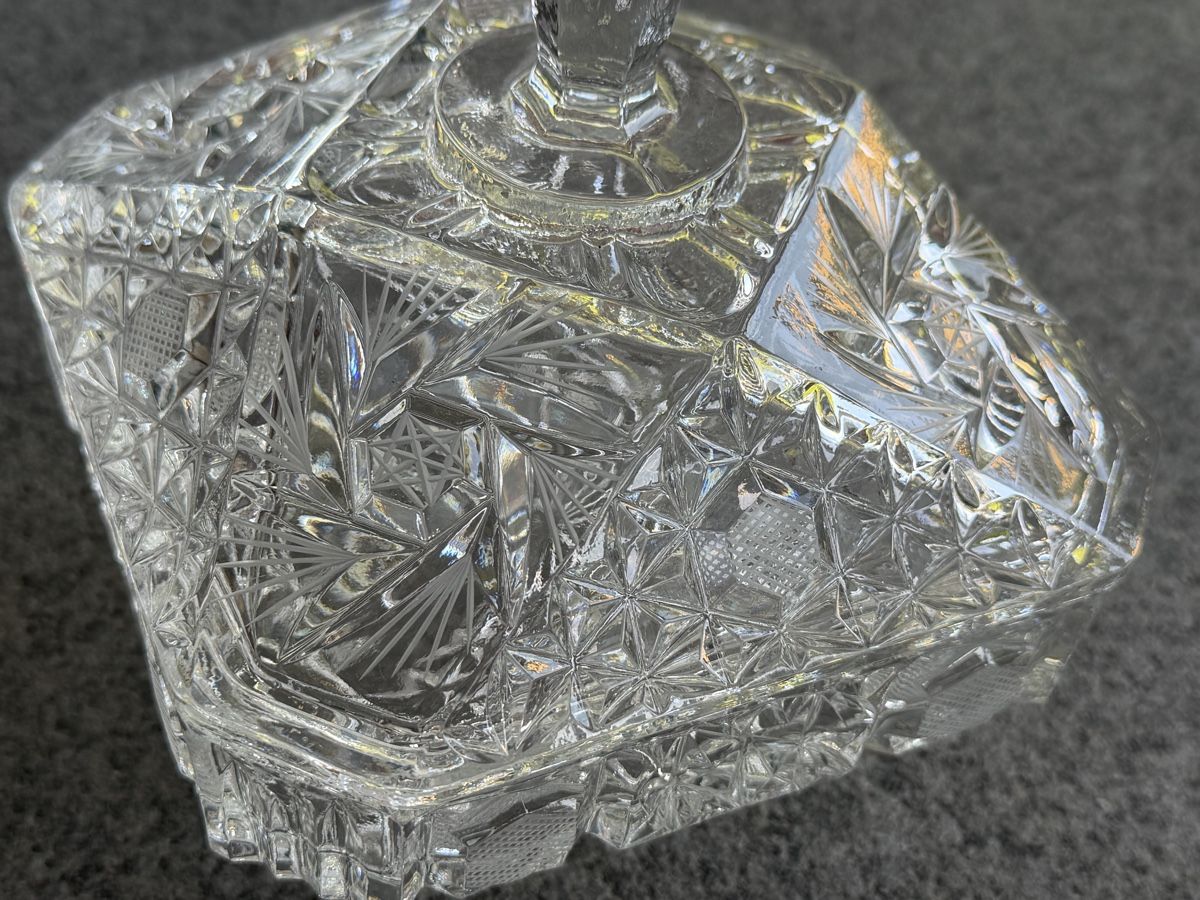Bicchieri: Glasdose mit Deckel Kristall Glas  – Usato da Deitingen venduto da Himhip 6