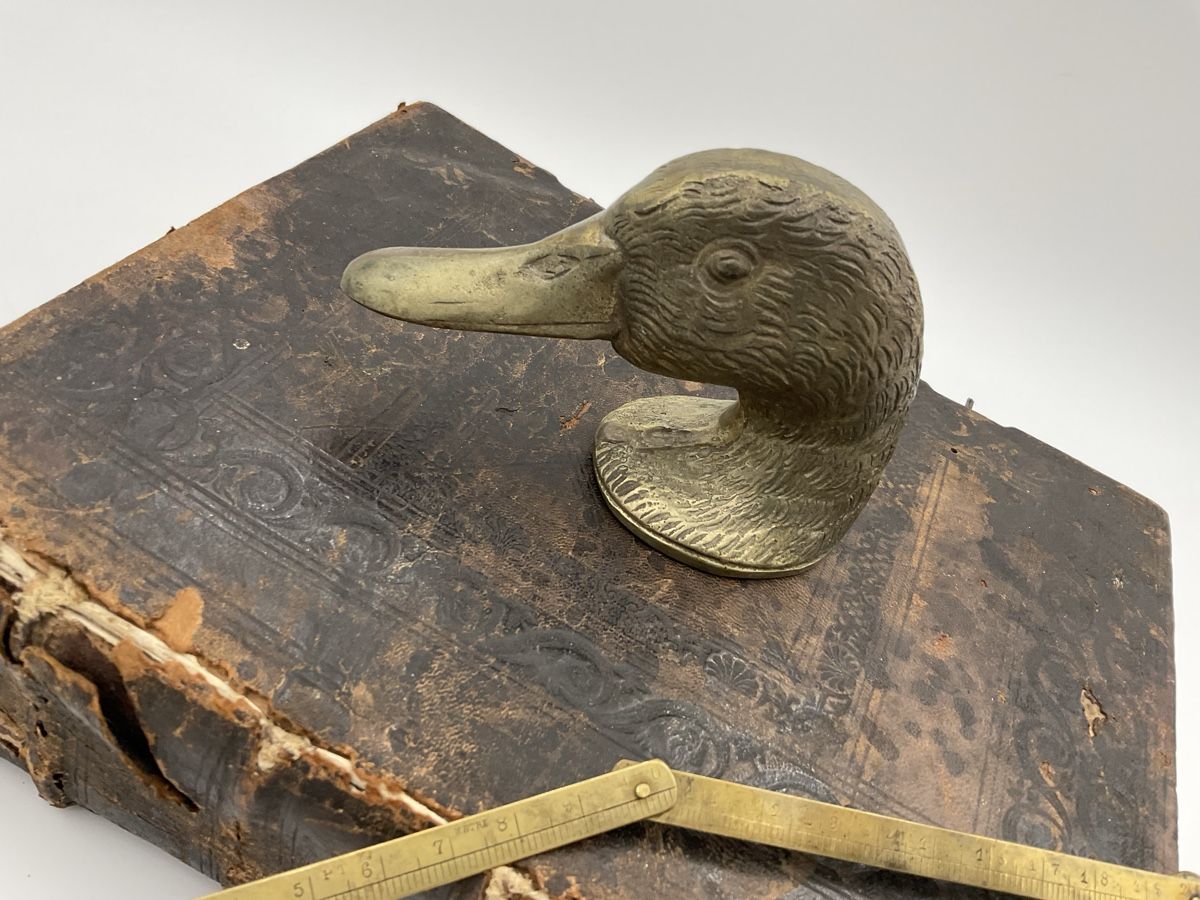Statuette: Antiker Entenkopf Messing Flaschenöffner – Usato da Baar venduto da Nini043