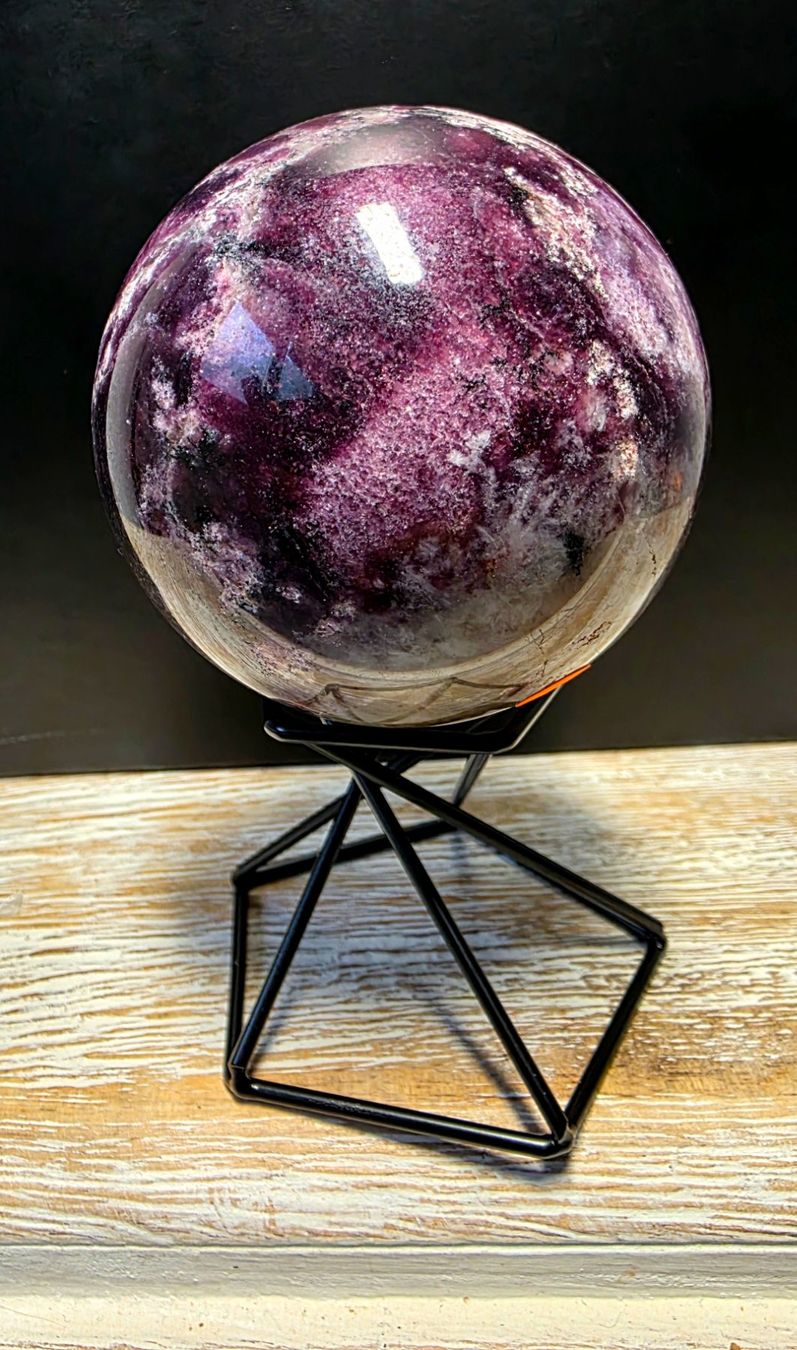 Mineralien & Heilsteine: Lepidolith Kugel 61mm 318g – Neu (gemäss Beschreibung) aus Matzingen von Shay_Crystalz 1