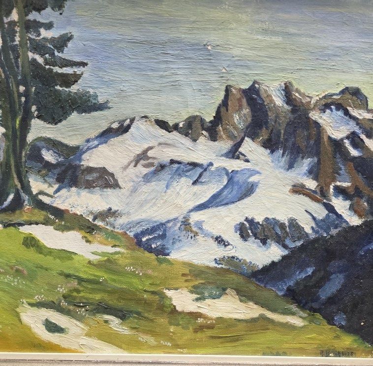 Tableaux: Ölgemälde Vitznauerstock R. Bechtold – D'occasion à Flums par Flumsantik 1
