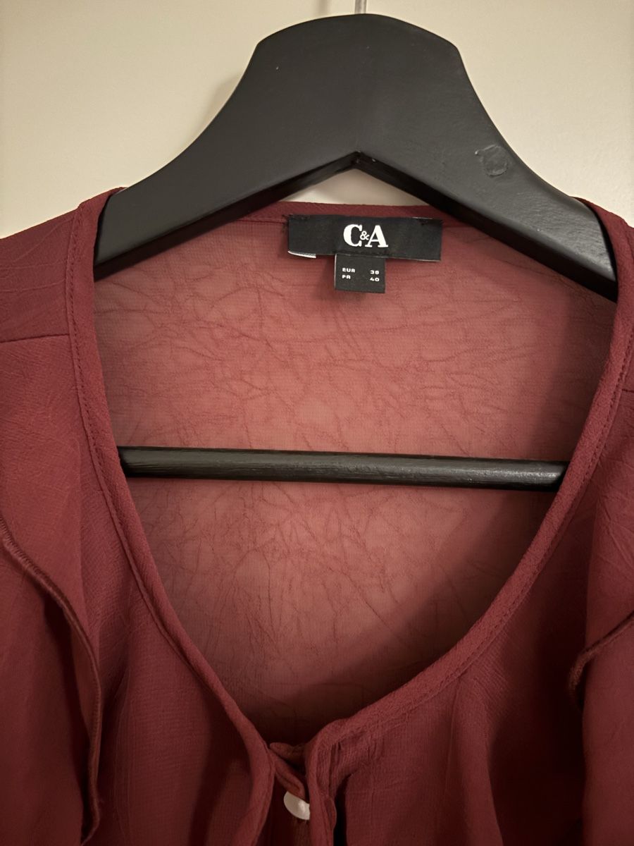 C&A Camicette: Süsse C&A Bluse mit Rüschen, Grösse 38 – Nuovo (secondo la descrizione) da Arbon venduto da Viktoriaa 3