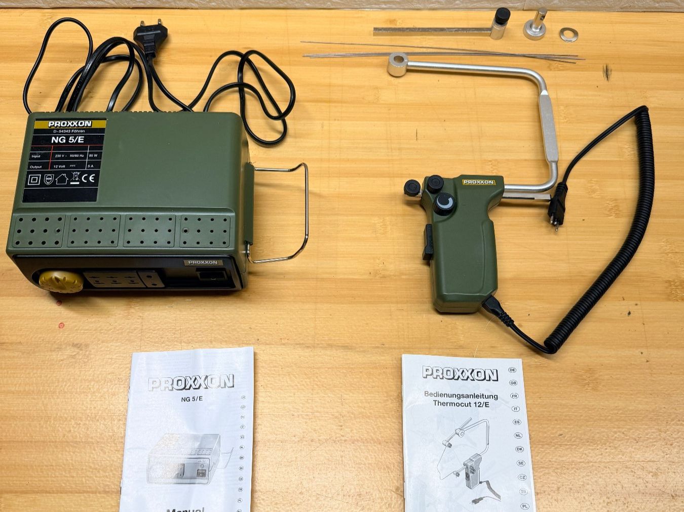 Proxxon Tutti gli attrezzi: PROXXON NG 5/E et THERMOCUT 12/E ensemble – Usato da nidau venduto da lcmac7 2