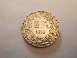 2 Franken 1912, Silbe 835, 10gr., 27mm