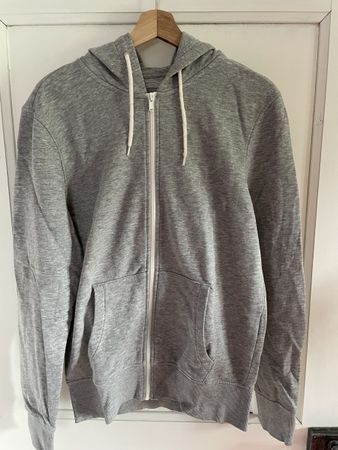 Jaquette à capuche gris clair, taille S, mi-saison