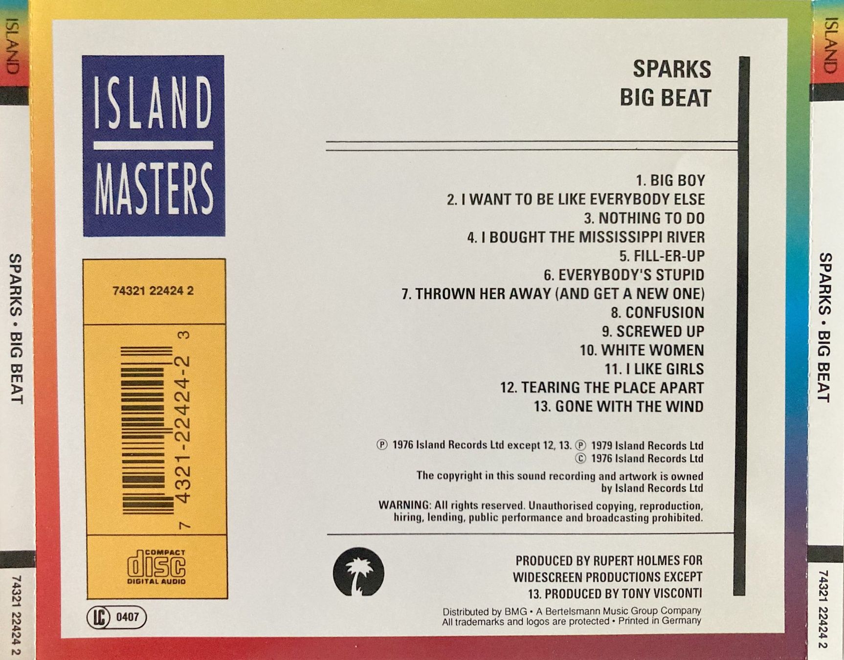 CDs: SPARKS - BIG BEAT (1 CD) – Gebraucht aus Bottens von hotter-than-hell 2