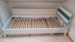 Kinderbett + Lattenrost + Matratze 90x200