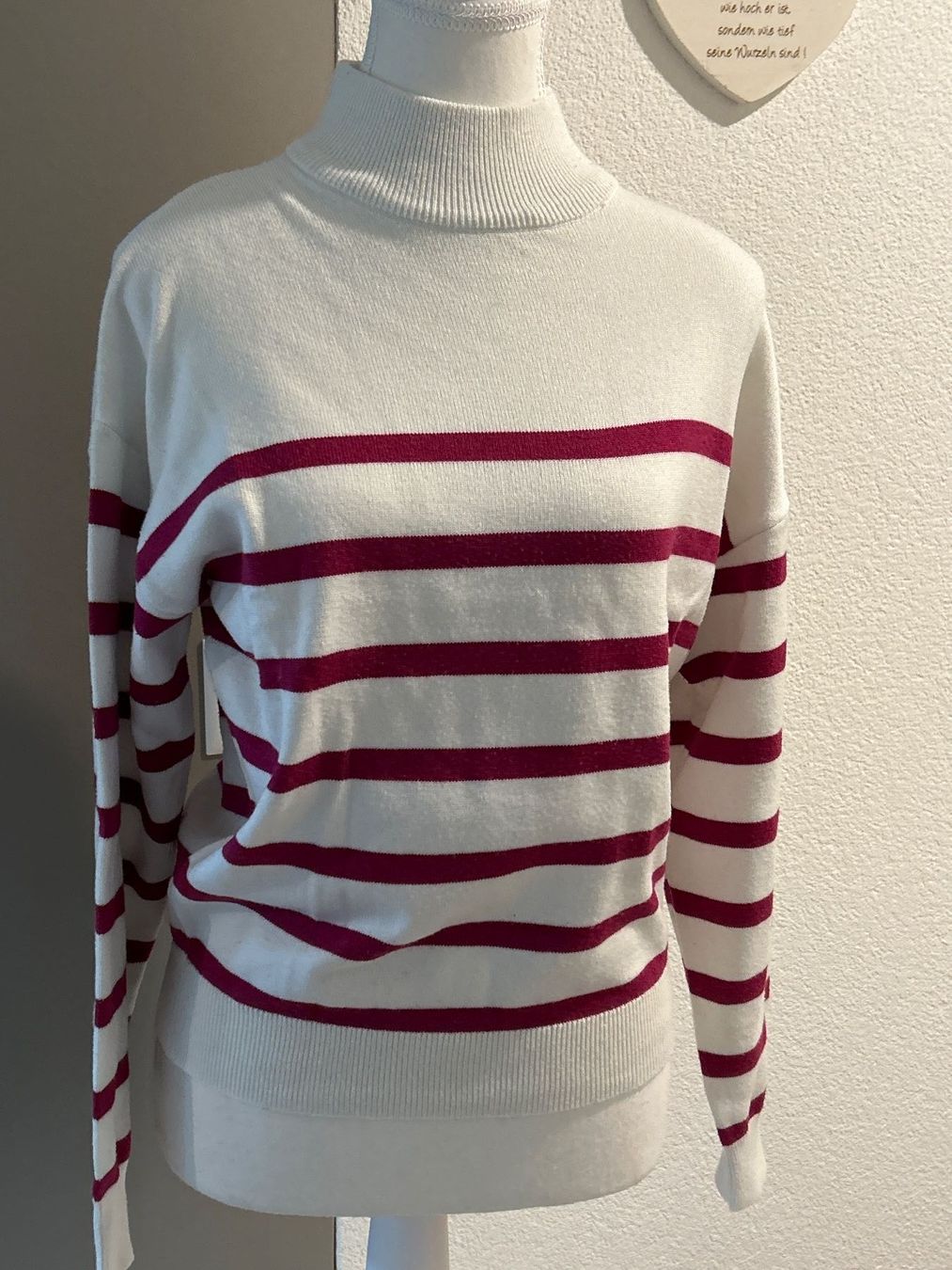 Maglioni & Felpe: Stehkragen Pullover weiss mit Steifen – Nuovo (secondo la descrizione) da Brunnen venduto da Nala2929 2
