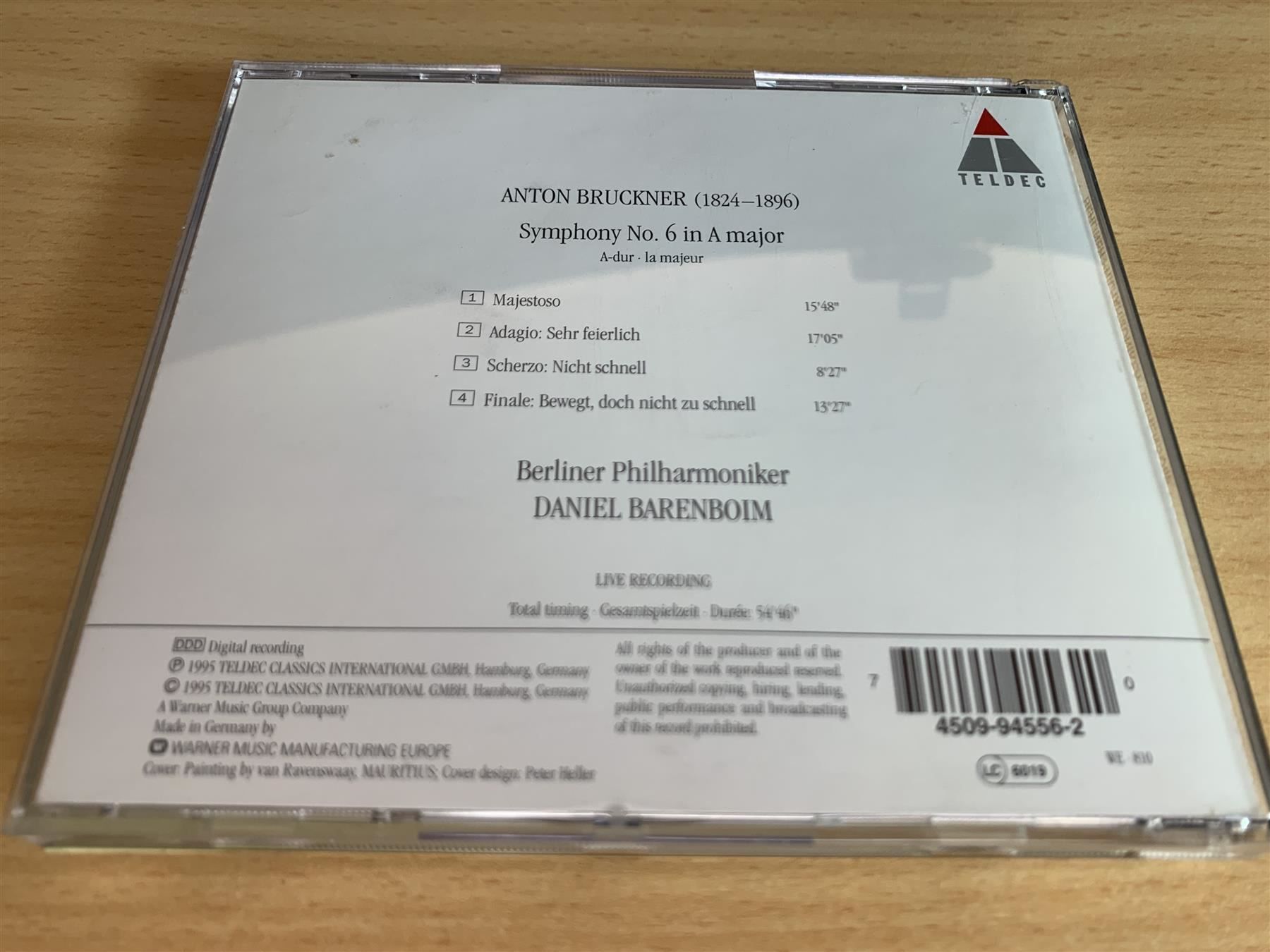 CD: Bruckner - Berliner Philharmoniker - 6th Symphony – Usato da Rikon im Tösstal venduto da Alpenmutz 1