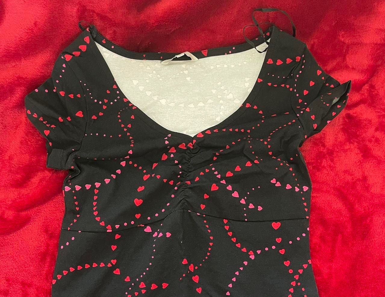 C&A Vestiti: Black Red Heart Dress – Nuovo (secondo la descrizione) da Basel venduto da 1moonstar 1