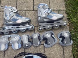 Rollerblade Grösse 38 mit Schutzausrüstung & Tasche! ⛸️