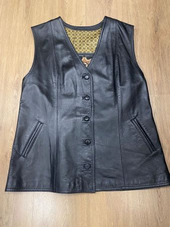 Gilet Marke Ermelin aus Echt Leder  ! Grösse 48 ! Damen !