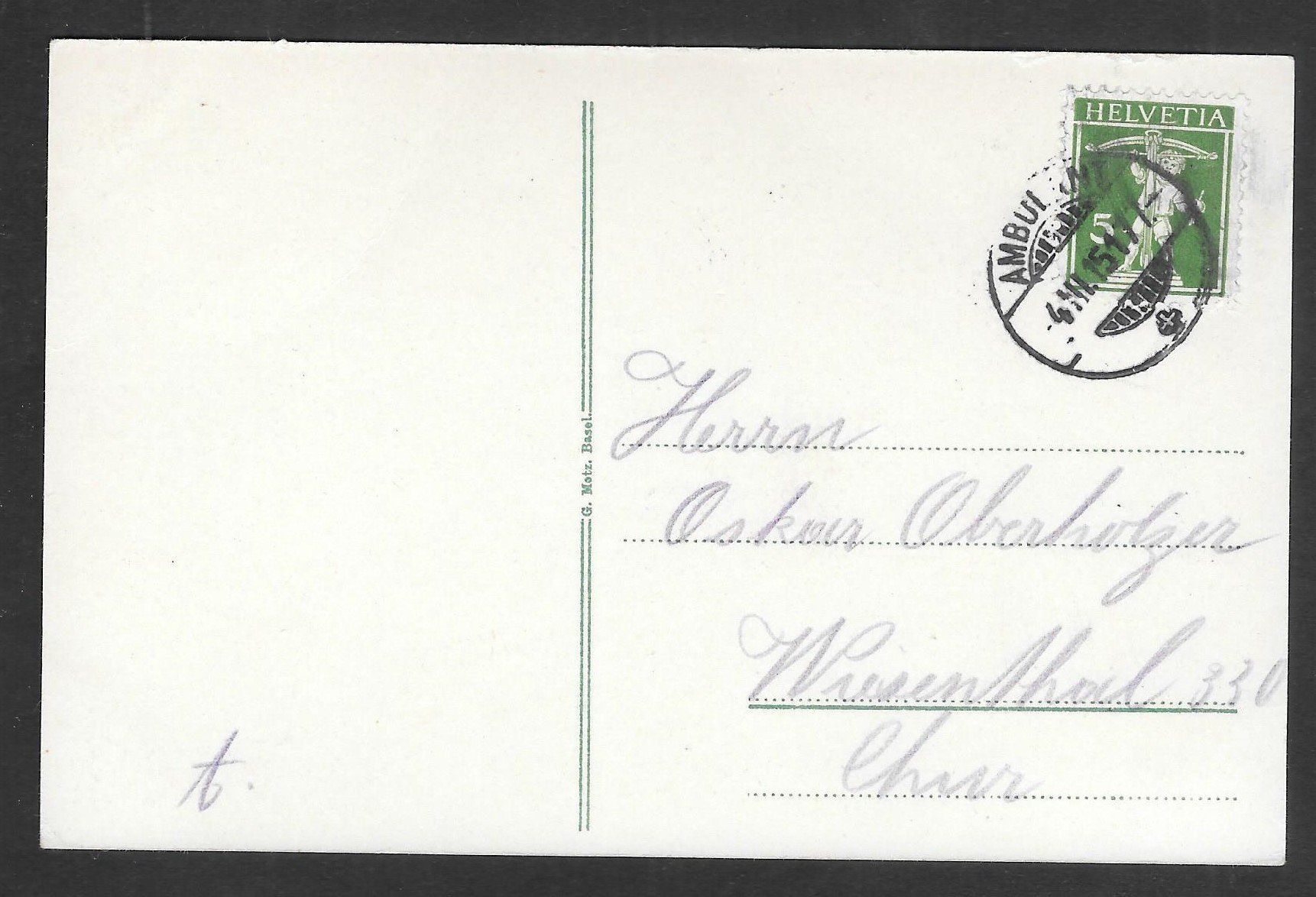 Cartoline postali: Sargans Teilansicht mit Schloss – Usato da Olten venduto da clotaldi 1