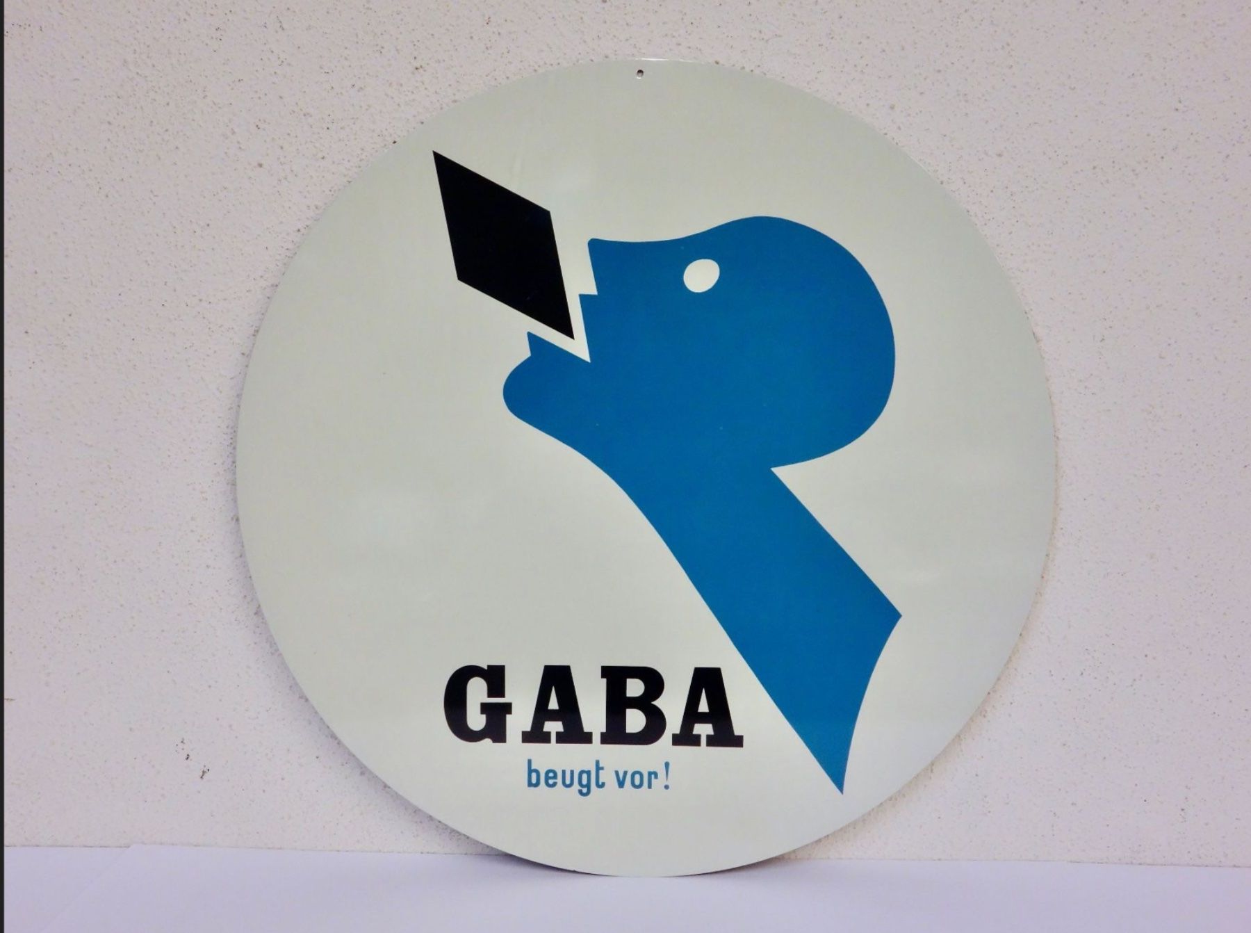 Insegne: ALTES REKLAME BLECHSCHILD GABA - TABLETTEN BASEL – Usato da Kerzers venduto da djstarsky73