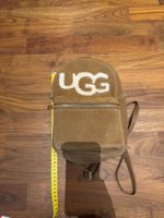 UGG Rucksack braun Wildleder mit Lammfell Applikation neu
