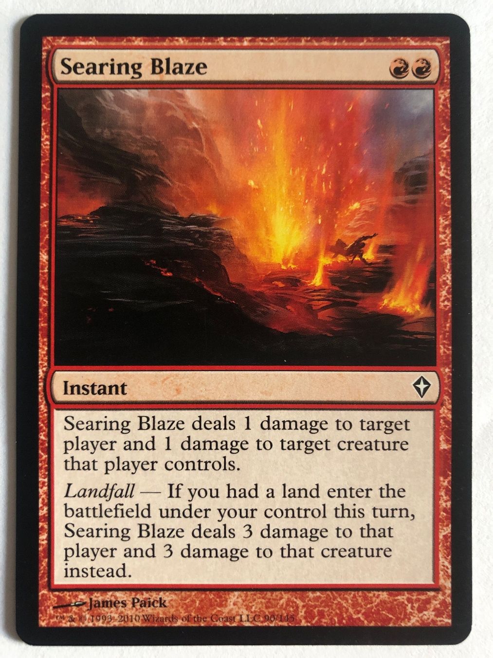 Magic The Gathering Carte collezionabili: MTG - Searing Blaze - #direktkauf – Usato da Basel venduto da Melchior5