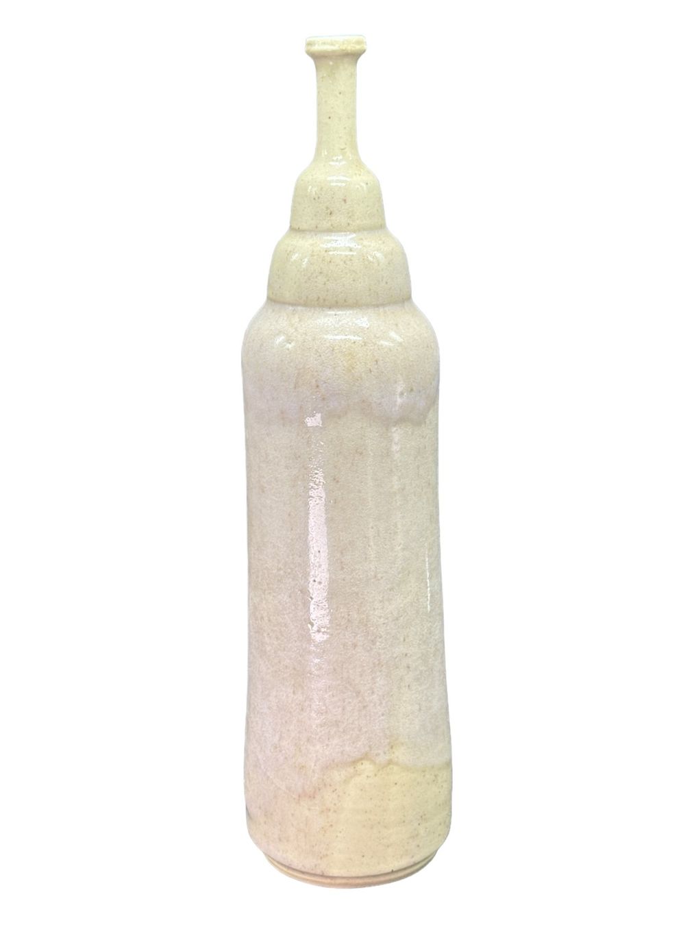 Vasen & Gefässe: Grand vase soliflore brutaliste en grès. Signé – Gebraucht aus Morges von deco.vintage 5