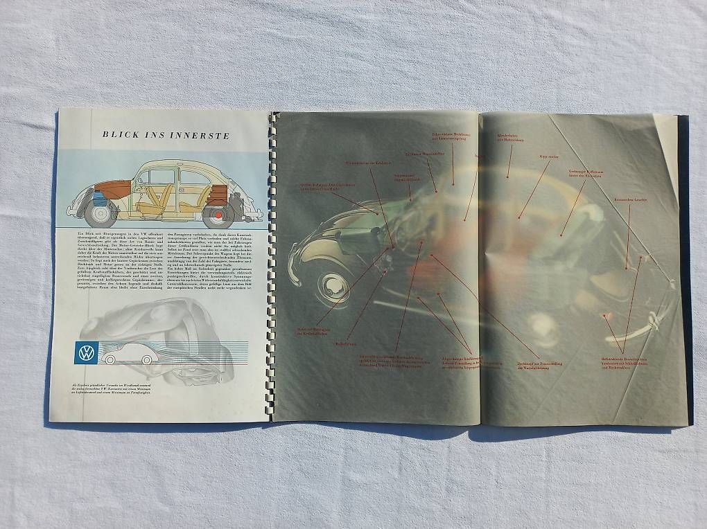 Documenti: VW Käfer Prospekt von ca.1955 – Usato da Frauenkappelen venduto da Chruetzhubel 2