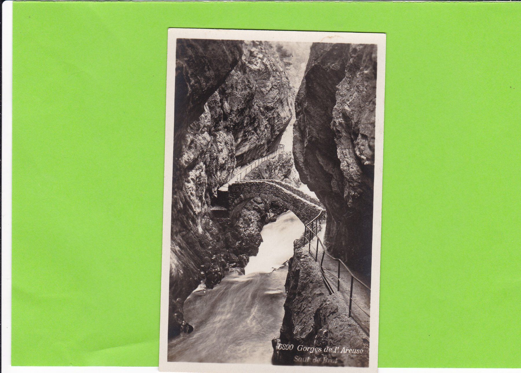 Cartoline postali: Gorges de l'Areuse – Usato da St. Peterzell venduto da neckertal