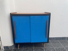 Midcentury Möbel blau