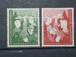 BRD Mi-Nr. 153-154 Postfrisch Tadellos 45 Fr