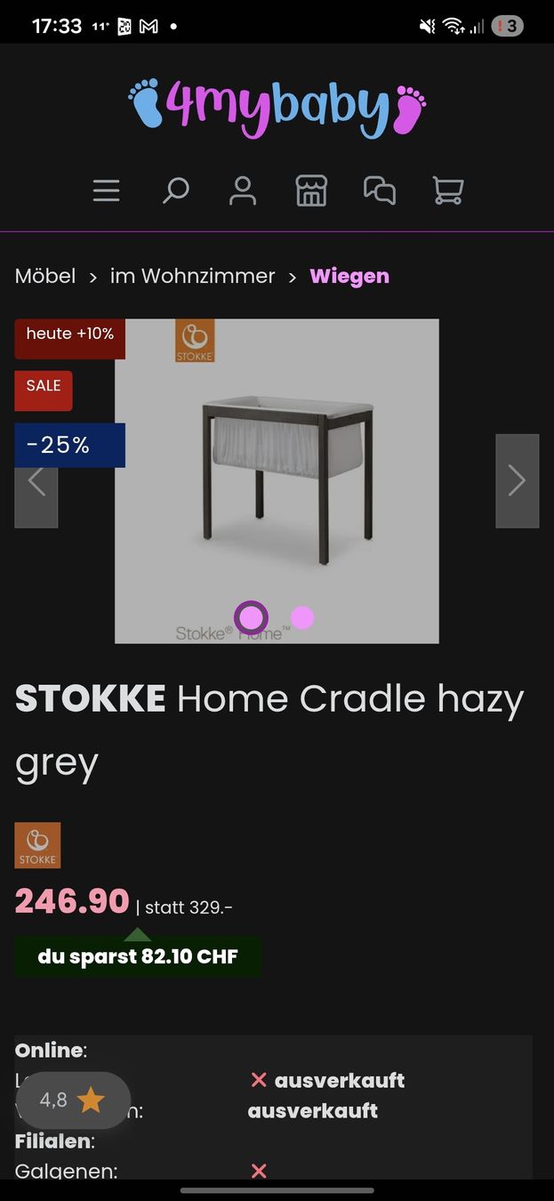 Letti: Stokke Home babybett – Usato da Belp venduto da jan_bm9v 1
