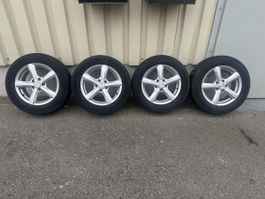 4x 16-zoll Skoda Octavia Alufelgen Winterreifen 215/60/16