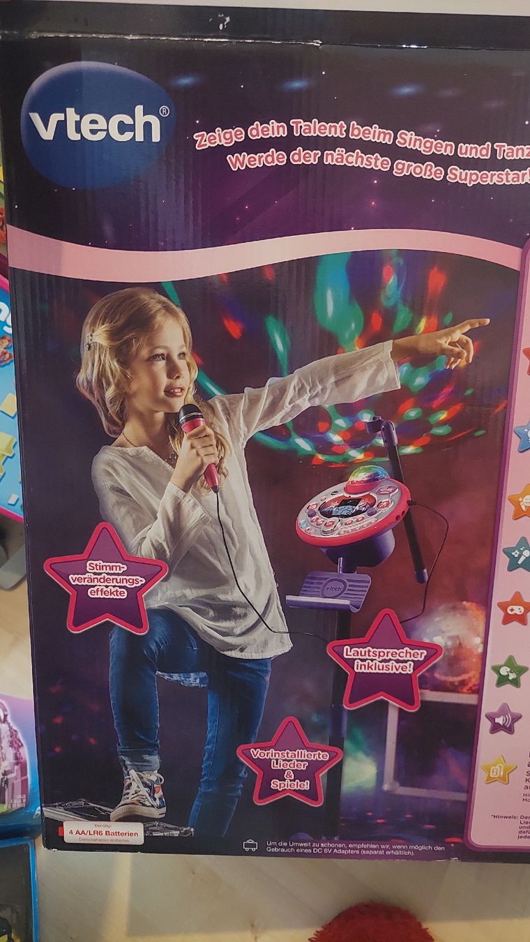 Vtech Giocattoli: V Tech KaraokeSet,KidiZoom 9in1,wunderschöne Gesangapparat. – Usato da Basel venduto da O-MEGA 2