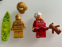 Lego golden Santa, lego Christmas, lego minifigur