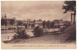 Castelmoron-sur-Lot (Lot-et-Garonne) - Hôtel de ville, port