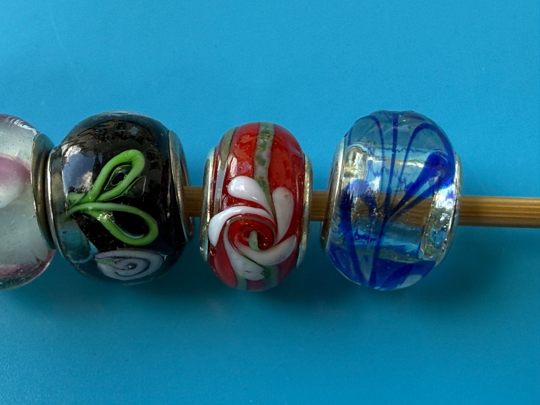 Anhänger: 7 BEAD  PERLEN  PANDORA KOMPATIBEL ASS.   BEADS – Gebraucht aus Subingen von ArtBead 2