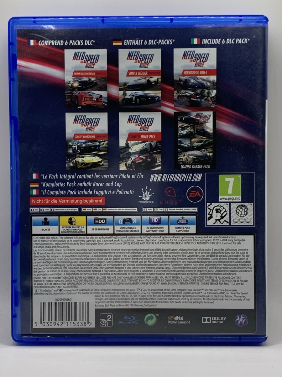 Sony Spiele: Need for Speed Rivals Complete Edition - PS4 – Gebraucht aus Ostermundigen von RG-Collector 1