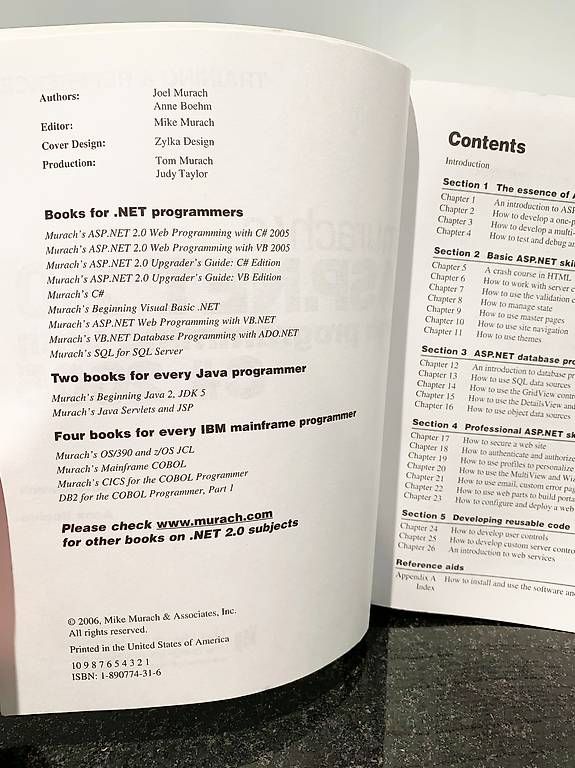 Libri: Murach's ASP NET 2.0 Web Programming with C# 2005 (Englisch) – Usato da binz venduto da louloubel 1