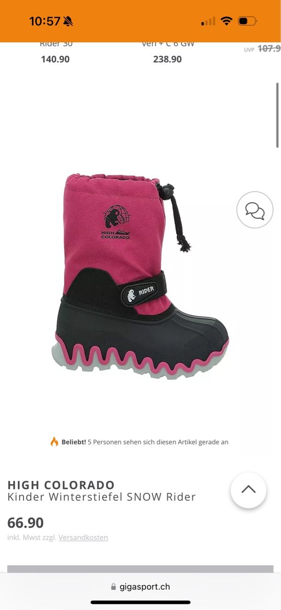 Scarpe per ragazze: Winterschuhe Mädchen Gr. 33/34 – Usato da Winterthur venduto da Baby117 5