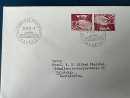 Kehrdruckbrief, 1955, Vollstempel